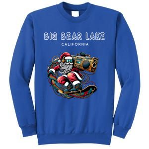 Big Bear Lake California Cool Snowboard Christmas Santa Gift Tall Sweatshirt