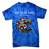 Big Bear Lake California Cool Snowboard Christmas Santa Gift Tie-Dye T-Shirt