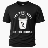 Bucket Baseball Lovers The Best Seat In The House Cooling Performance Crew T-Shirt