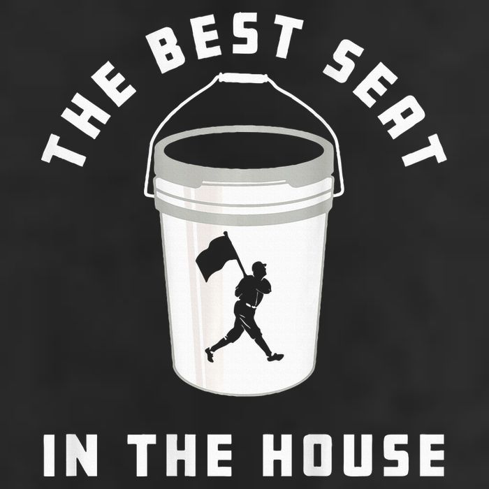 Bucket Baseball Lovers The Best Seat In The House Adult Drive Performance Visor