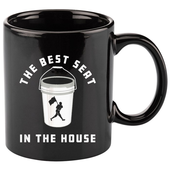 Bucket Baseball Lovers The Best Seat In The House 11oz C Handle Ceramic Mug