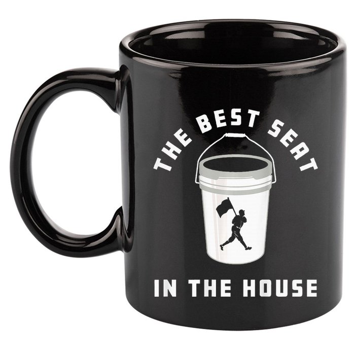 Bucket Baseball Lovers The Best Seat In The House 11oz C Handle Ceramic Mug