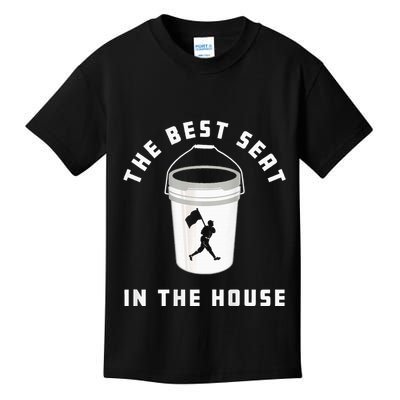 Bucket Baseball Lovers The Best Seat In The House Kids T-Shirt