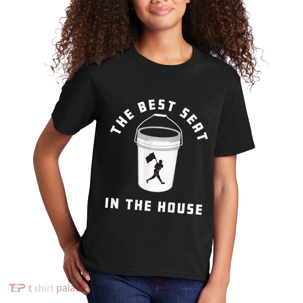 Bucket Baseball Lovers The Best Seat In The House Kids T-Shirt