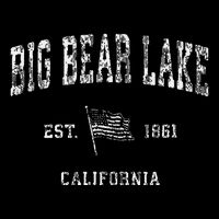 Big Bear Lake California Ca Vintage Us Flag Womens Tank Top