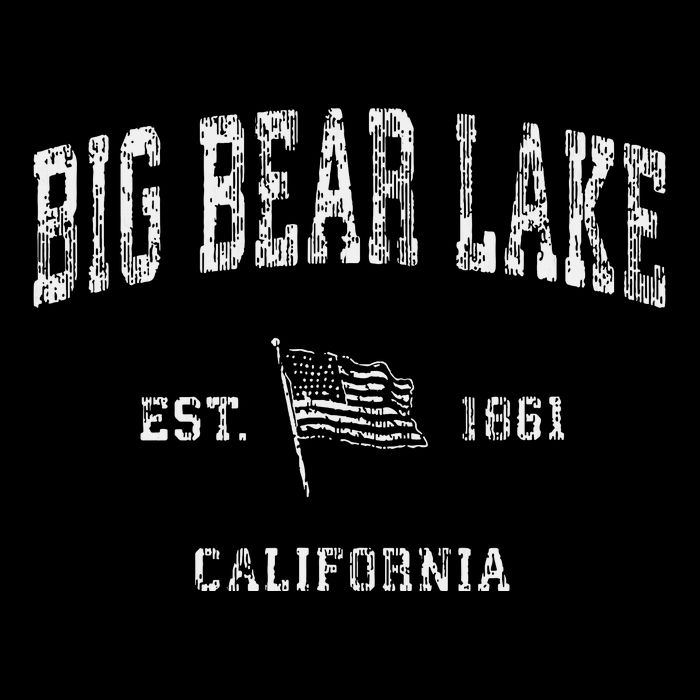 Big Bear Lake California Ca Vintage Us Flag Womens Tank Top