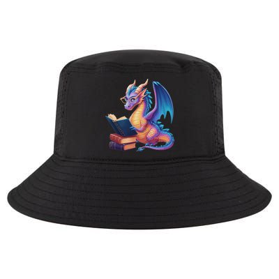 Bookworm Book Lover Women Dragon Reading Cool Comfort Performance Bucket Hat