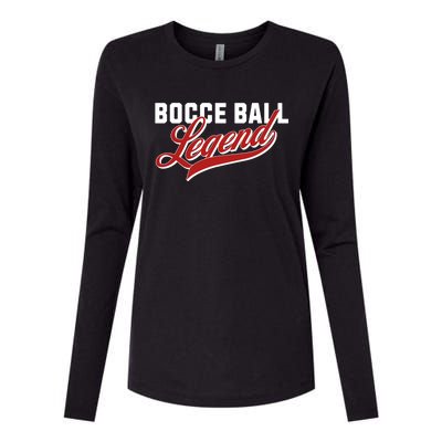 Bocce Ball Legend Funny Bocce Ball Gift Womens Cotton Relaxed Long Sleeve T-Shirt