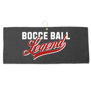 Bocce Ball Legend Funny Bocce Ball Gift Large Microfiber Waffle Golf Towel