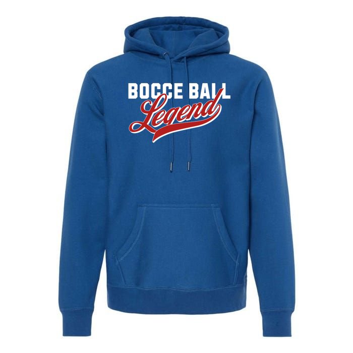 Bocce Ball Legend Funny Bocce Ball Gift Premium Hoodie