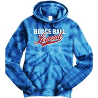 Bocce Ball Legend Funny Bocce Ball Gift Tie Dye Hoodie