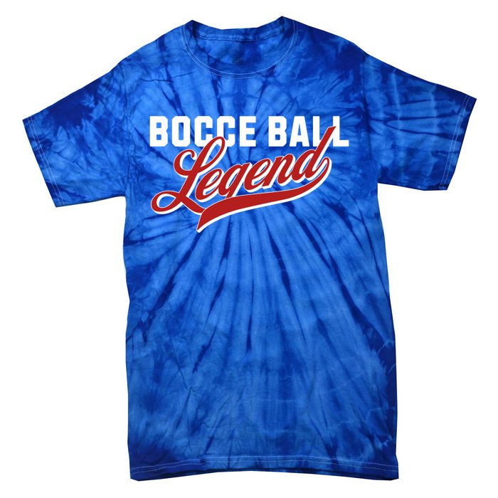 Bocce Ball Legend Funny Bocce Ball Gift Tie-Dye T-Shirt