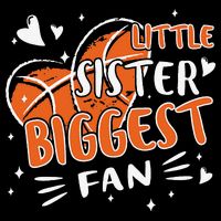 Basketball Bball Little Sister Sis For Girls Basketball Bucket Hat