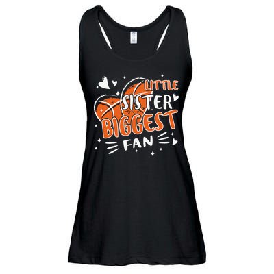 Basketball Bball Little Sister Sis For Girls Basketball Ladies Essential Flowy Tank