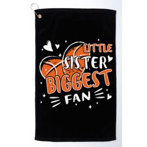 Basketball Bball Little Sister Sis For Girls Basketball Platinum Collection Golf Towel