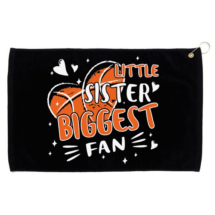 Basketball Bball Little Sister Sis For Girls Basketball Grommeted Golf Towel