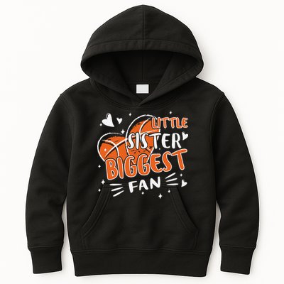 Basketball Bball Little Sister Sis For Girls Basketball Kids Hoodie