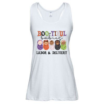 Bootiful Babies Labor And Delivery Nurse Halloween Party Ladies Essential Flowy Tank