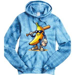 Banana Baseball Lover Cool Game Tie Dye Hoodie