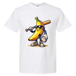 Banana Baseball Lover Cool Game Garment-Dyed Heavyweight T-Shirt