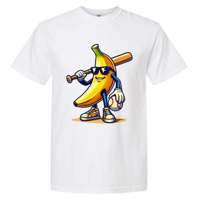 Banana Baseball Lover Cool Game Garment-Dyed Heavyweight T-Shirt