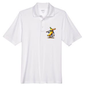 Banana Baseball Lover Cool Game Men's Origin Performance Pique Polo