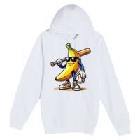 Banana Baseball Lover Cool Game Premium Pullover Hoodie