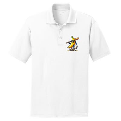 Banana Baseball Lover Cool Game PosiCharge RacerMesh Polo