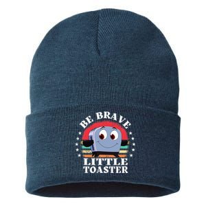 Be Brave Little Toaster Positive Classic 80s And 90s Retro Sustainable Knit Beanie