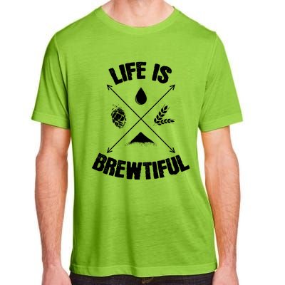 Brewing Beer Life Is Beautiful Cute Gift Adult ChromaSoft Performance T-Shirt