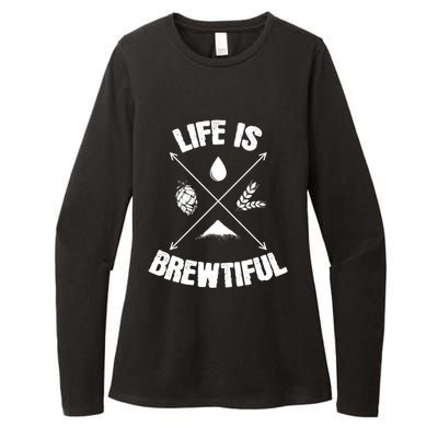 Brewing Beer Life Is Beautiful Cute Gift Womens CVC Long Sleeve Shirt