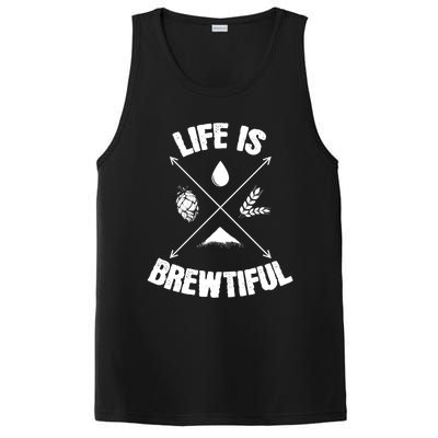 Brewing Beer Life Is Beautiful Cute Gift PosiCharge Competitor Tank