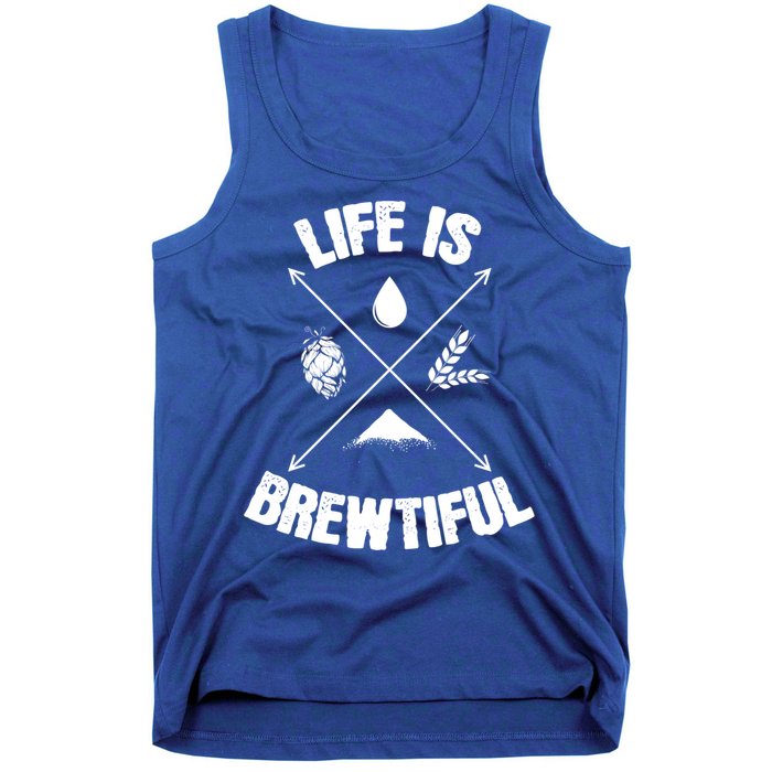 Brewing Beer Life Is Beautiful Cute Gift Tank Top