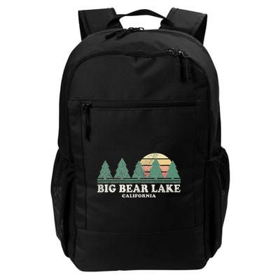 Big Bear Lake Ca Vintage Throwback Retro 70s Design Backpack