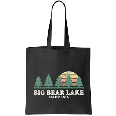 Big Bear Lake Ca Vintage Throwback Retro 70s Design Bag