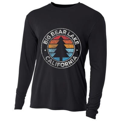 Big Bear Lake California Ca Vintage Graphic Retro 70s Cooling Performance Long Sleeve Crew