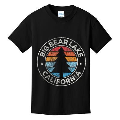 Big Bear Lake California Ca Vintage Graphic Retro 70s Kids T-Shirt