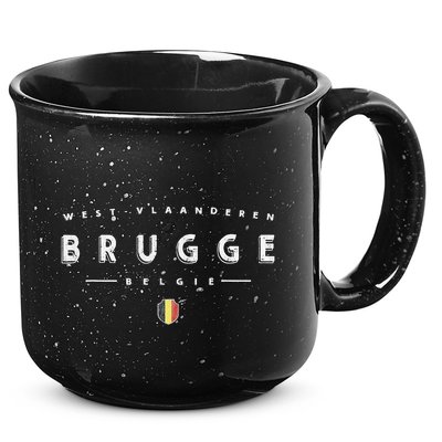 Bruges Belgium Logo Brugge België 15oz Campfire Ceramic Mug