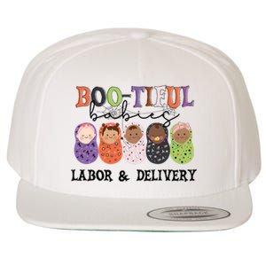 Bootiful Babies Labor And Delivery Nurse Halloween Party Wool Snapback Cap