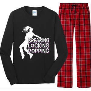 Breakdancing Breaking Locking Poppin Breakdance Hip Hop Gift Long Sleeve Pajama Set