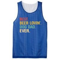 Best Beer Lovin Dog Dad Ever Cool Gift Mesh Reversible Basketball Jersey Tank