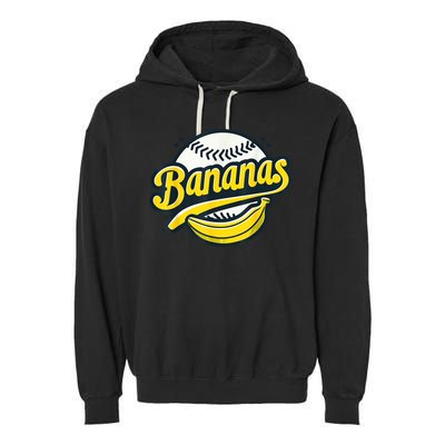Banana Baseball Lover Cool Game Kawaii Garment-Dyed Fleece Hoodie