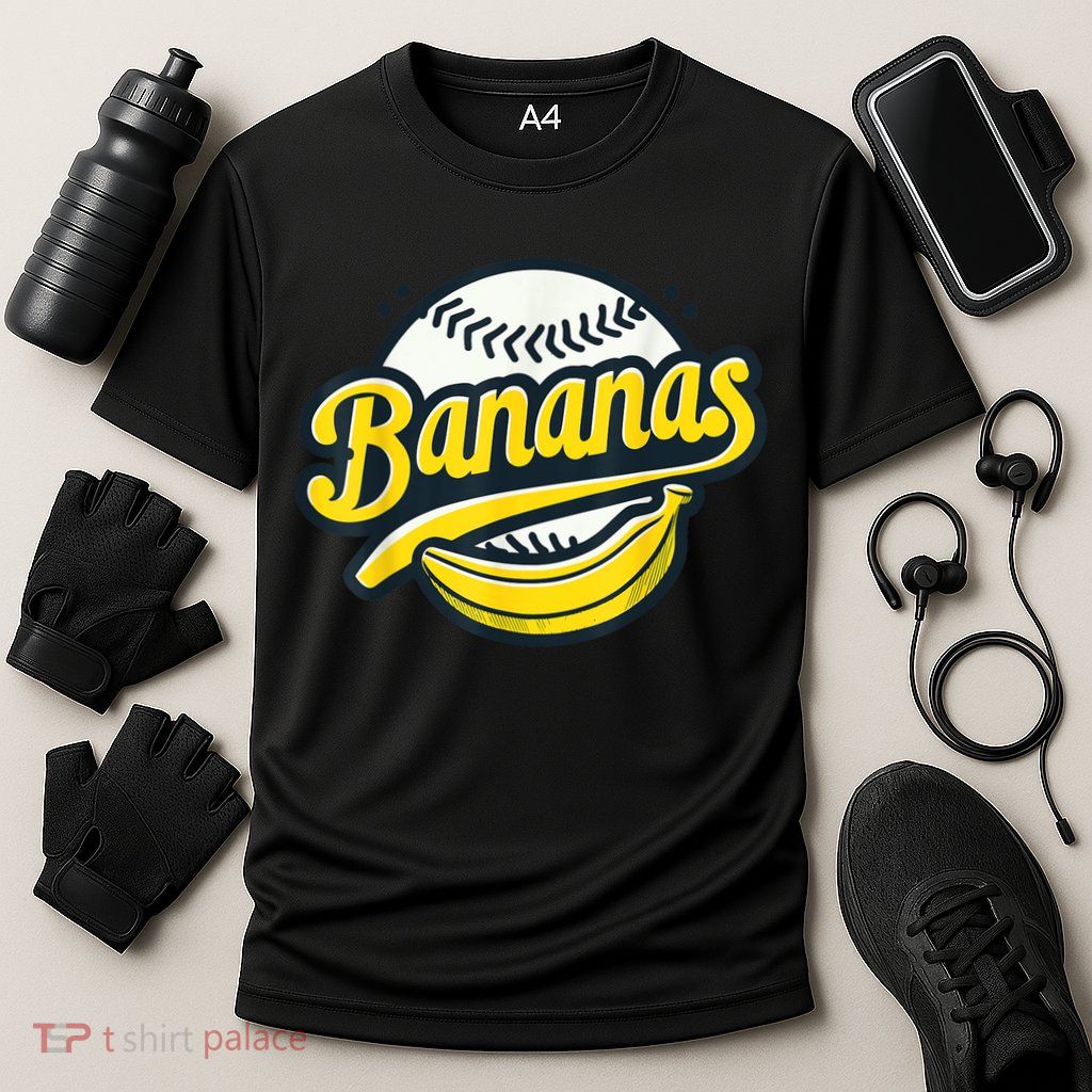 Banana Baseball Lover Cool Game Kawaii Performance Shirt