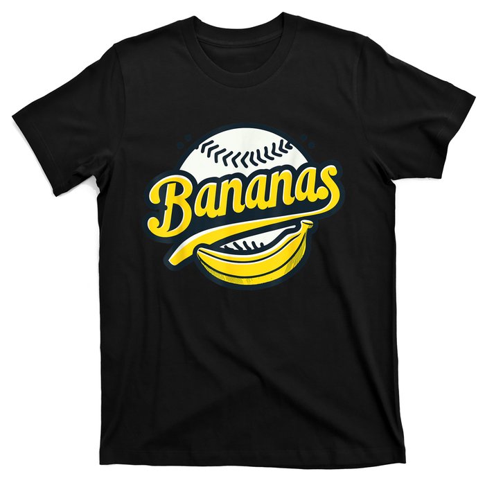 Banana Baseball Lover Cool Game Kawaii T-Shirt