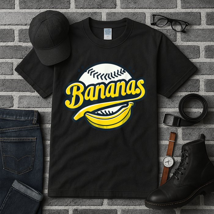 Banana Baseball Lover Cool Game Kawaii Tall T-Shirt