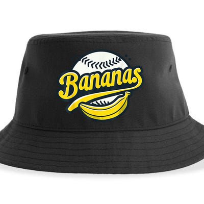 Banana Baseball Lover Cool Game Kawaii Sustainable Bucket Hat