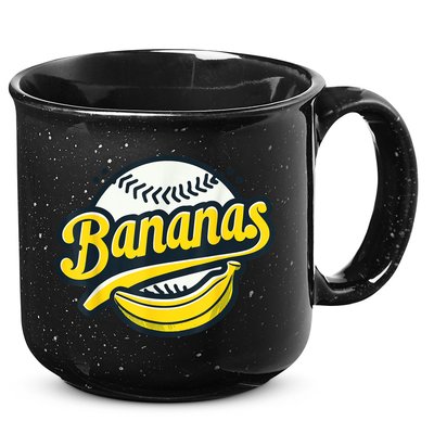 Banana Baseball Lover Cool Game Kawaii 15oz Campfire Ceramic Mug