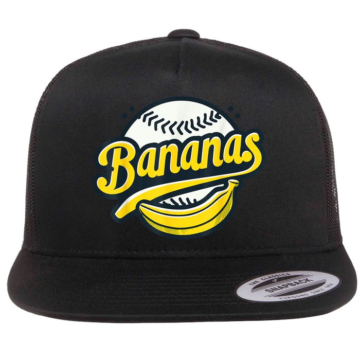 Banana Baseball Lover Cool Game Kawaii Flatbill Hat