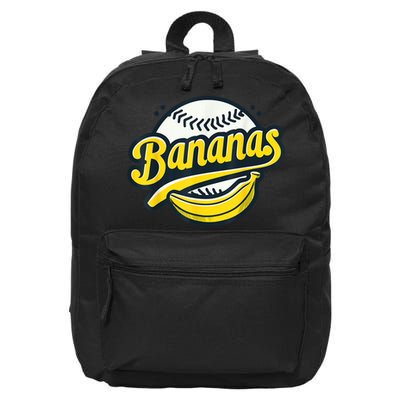 Banana Baseball Lover Cool Game Kawaii 16 in Basic Backpack