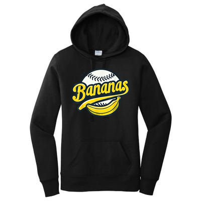 Banana Baseball Lover Cool Game Kawaii Women's Pullover Hoodie